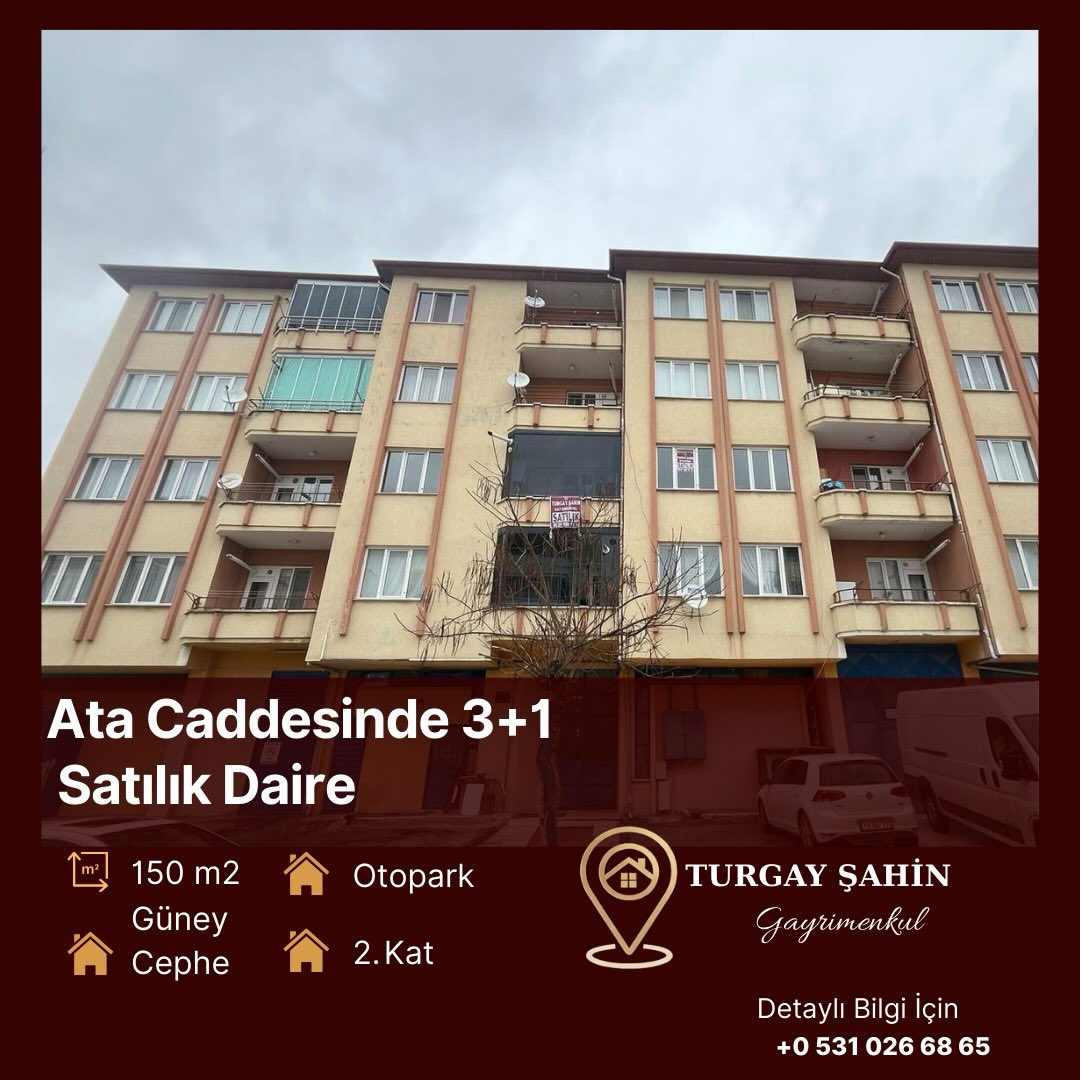 Satılık 3+1 Daire – Ata Caddesi